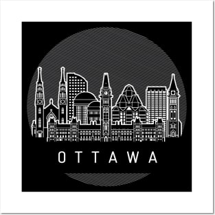 Ottawa Canada Skyline Posters and Art